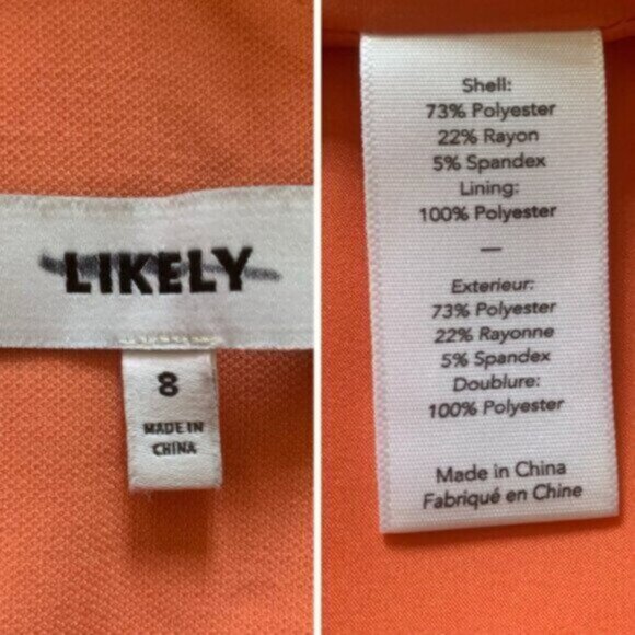 Likely Charles Apricot Peach Halter Cut Out Keyhole Midi Dress - Picture 10 of 11